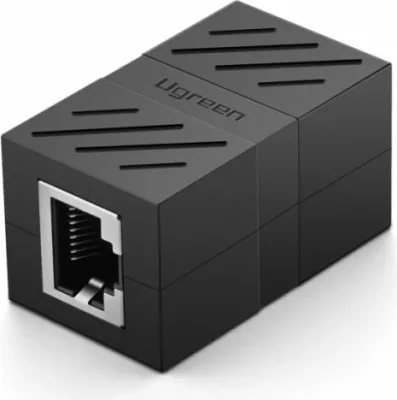 Kuplues RJ45 rrjeti UGREEN 20390 female-female Cat7/Cat6/Cat5e, i zi, polybag