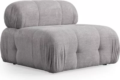 Karrige një vendëshe Atelier del Sofa Petite O1, gri e çelët