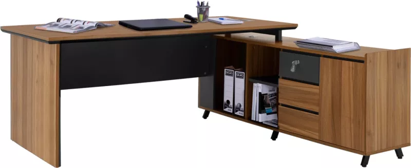 Bibliotekë profesionale për zyre Supreme me kënd të kthyeshëm 200x180x76 FH2384