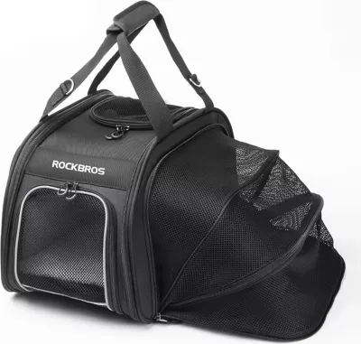 Çantë transporti për kafshë Rockbros 30140028001, 25L, e zezë