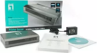 Print server LevelOne FPS-1033, 2 x USB, 1 x Parallel, Gri