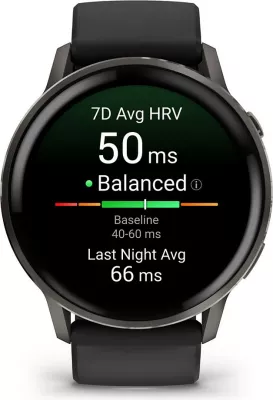 Smartwatch Garmin Venu 4 45mm, silikon, zi/shifer