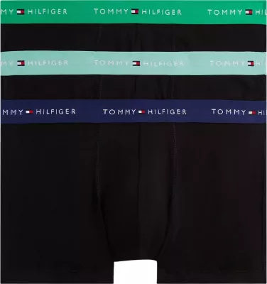 Të brendshme për meshkuj Tommy Hilfiger UM0UM02763 (3 palë), zi-jeshile