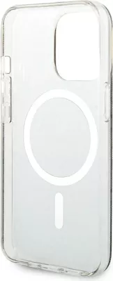 Set mbështjellës Guess GUBPP13LH4EACSW me karikues wireless për iPhone 13 Pro, 4G Print, kafe