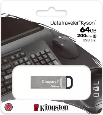 USB Kingston, Type-A, 64 GB, argjend