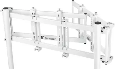 Mbajtës për 3 monitorë Thermaltake Triple Monitor Stand, për cockpit, i bardhë