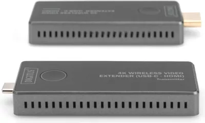 AV transmetues dhe pranues Digitus 4K Wireless Video Extender, 30 m, USB-C - HDMI