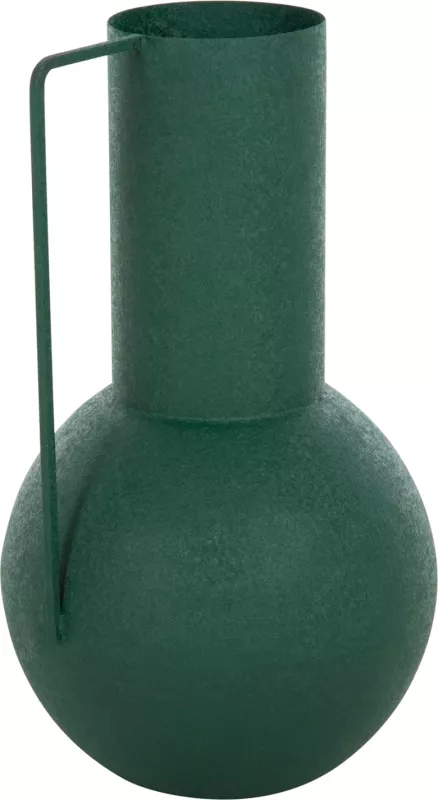 Vazo dekorative FLAGON FH4260.03 metalike në ngjyrë të gjelbër Φ26x45Hcm