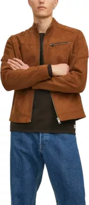 Jakne për meshkuj Jack & Jones JJEROCKY NOOS 12147218, bezhë e errët [Madhësia: XL]