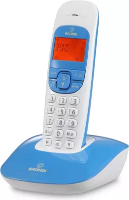 Telefon pa kabllo Brondi Nice, bardhë/blu