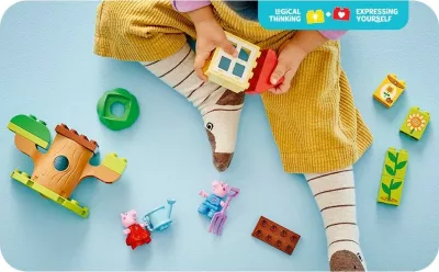 Set ndërtimi LEGO DUPLO Peppa Pig 10431, 20 pjesë, shumëngjyrësh
