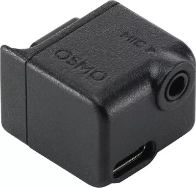Adapter audio 3.5mm për kamera sportive DJI Osmo Action, CP.OS.00000280.01, i zi
