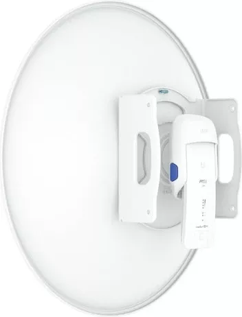 Antena Ubiquiti UISP Dish, 30 dBi, 5.15 - 6.875 GHz, Polarizim i dyfishtë, IPX6, Alumini, Bardhë
