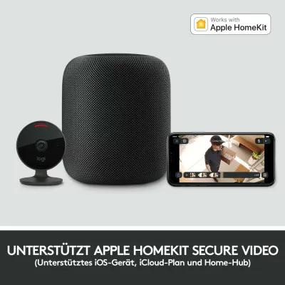 Kamerë sigurie Logitech Circle View, IP, Wireless, Brendshme & jashtme, Bullet, Grafit