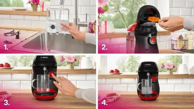 Makineri kafeje me kapsula Bosch Tassimo Happy TAS103E, 0.7L, e kuqe