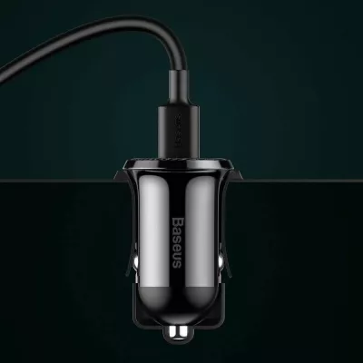 Karikues veture Baseus Grain Pro 2x USB-A 24W 4.8A 12/24V, i zi