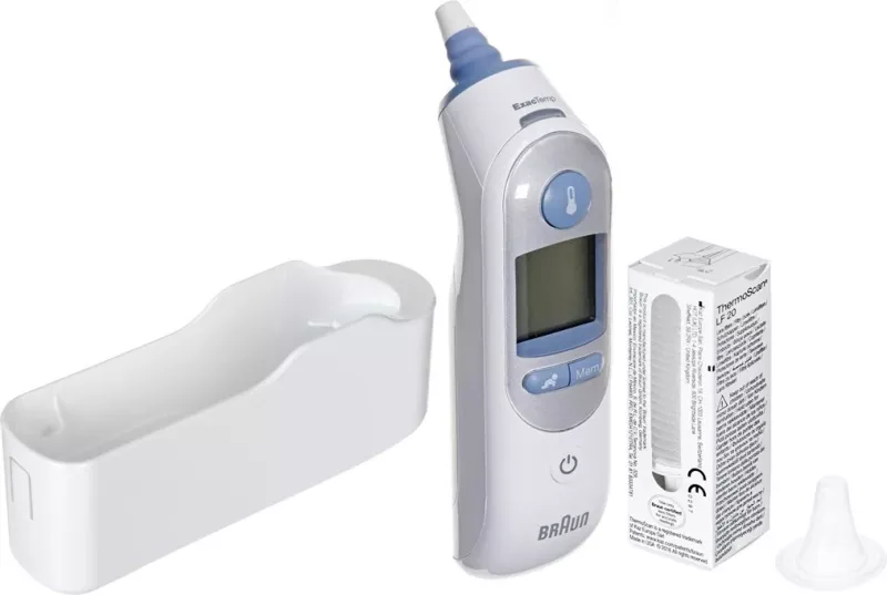 Termometër trupor Braun ThermoScan 7 IRT6520 për vesh, i bardhë