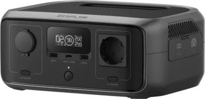 Stacion energjie portativ EcoFlow RIVER 3 UPS 245Wh LiFePO4, gri/e zezë