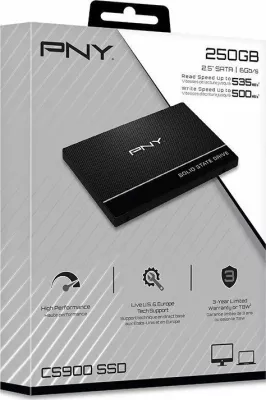 SSD PNY CS900 250GB 2.5\" SATA III (SSD7CS900-250-RB)