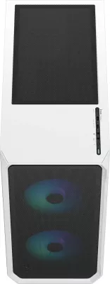 Kasë Fractal Design Focus 2 RGB, midi tower, xham i temperuar, RGB, e bardhë