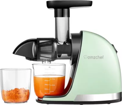 Shtrydhëse frutash dhe perimesh AMZCHEF 1501-GN-SM, slow speed, e gjelbër