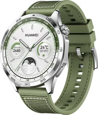 Smartwatch Huawei WATCH GT 4, 32 GB, AMOLED, Wi-Fi, GPS, ngjyrë e gjelbër