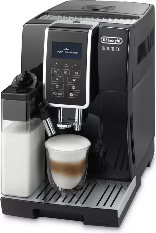 Aparat kafeje DeLonghi Dinamica ECAM 350.55.B, automatik, 300g, inox, e zezë