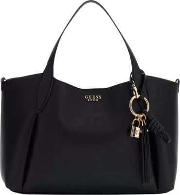 Çantë shopper për femra Guess LUCCI GIRLFRIEND SAT HWBG97 35060, e zezë