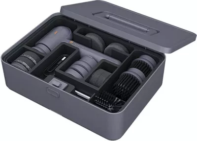 Set pastrimi elektrik 3-në-1 Jimi Home X1-H me mprehës thikash dhe kuti, Gri
