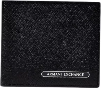 Set portofoli dhe mbajtëse çelësash për meshkuj Armani Exchange XM001275 AF12702, i zi