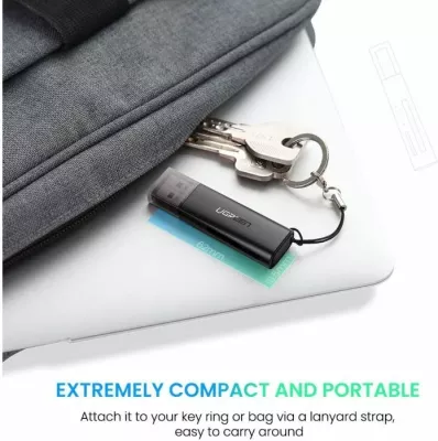 Lexues kartelash UGREEN 60722 SD/microSD USB 3.0 5Gbps, i zi, me kuti