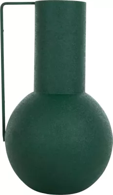 Vazo dekorative FLAGON FH4260.03 metalike në ngjyrë të gjelbër Φ26x45Hcm