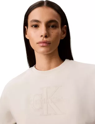 Duks për femra Calvin Klein Jeans LV047G820G, krem [Madhësia: S]