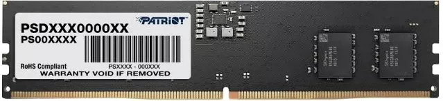 RAM Memorje Patriot Signature Line PSD516G560081 DDR5 16GB 5600MHz CL46 UDIMM 1x16GB, e zezë