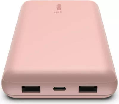 Powerbank Belkin BPB012btRG, 20000 mAh, 15 W, ngjyrë rozë e artë