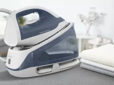 Gjenerator avulli Tefal Express Optimal SV4110E0 2200W 190 g/min, bardhë/blu