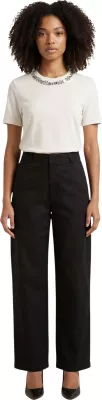 Pantallona për femra Jacqueline de Yong Jdyselma HW Barrel Pant Pnt 15367918, të zeza [Madhësia: XS]