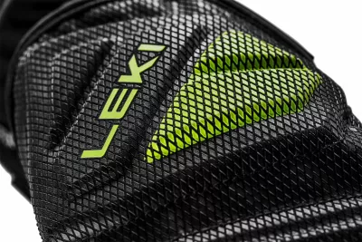 Doreza ski Leki WCR C-Tech 3D Jr. Mitt, madhësia 7, zi-verdhë limon