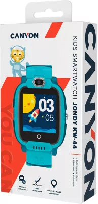 Smartwatch CANYON Jondy KW-44 4G me kamerë GPS muzikë 1.44\" IPS, e gjelbër