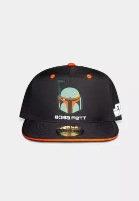Kapelë snapback për fëmijë Difuzed The Mandalorian Boba Fett Bounty Hunter, e zezë