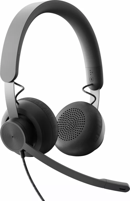 Sistem video-konference personal Logitech Zone Wired UC, Full HD, 30 fps, Graphite