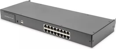 KVM Switch Digitus 16-Port, Cat.5, për konsolë modulare, zi
