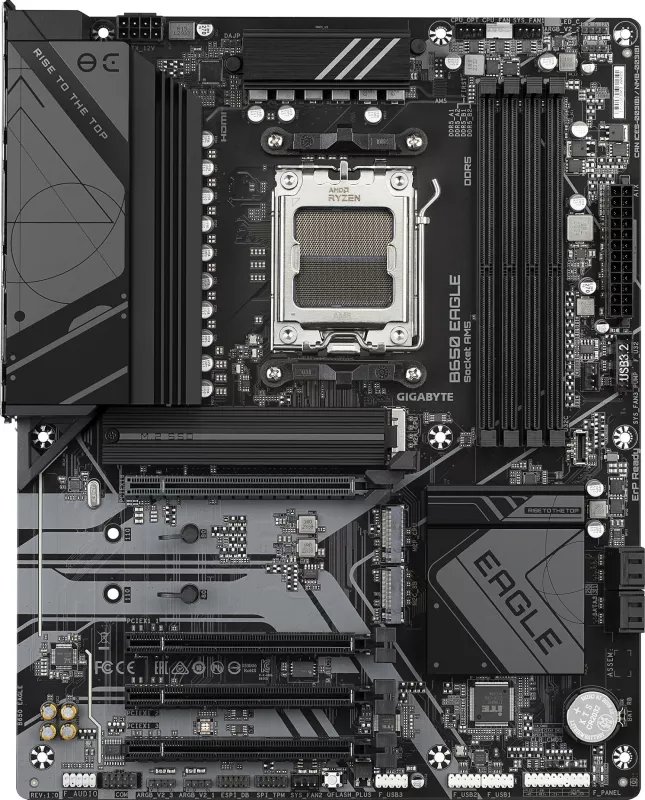 Pllakë amë Gigabyte B650 EAGLE, Socket AM5, DDR5, PCIe 5.0, e zezë thumbnail 2