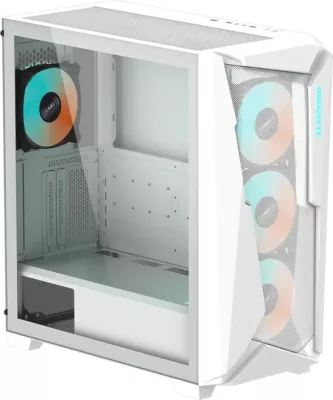 Kasë GIGABYTE C301GW USB 3.1 Gen2 Type-C, E-ATX, tempered glass, ARGB, e bardhë
