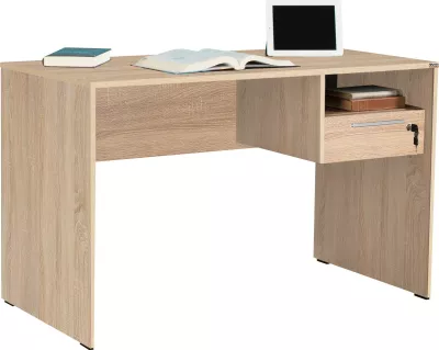 Tavolinë studimi Hanah Home, Cms-510-Ss-1, ngjyrë sonomo dhe e bardhë