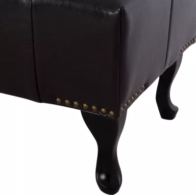 Stol për piano t.Chesterfield EMMA FH226.01 PU ngjyrë kafe e errët 80x44x39 cm
