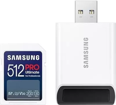Kartë kujtese Samsung PRO Ultimate SDXC, 512GB, UHS-I U3