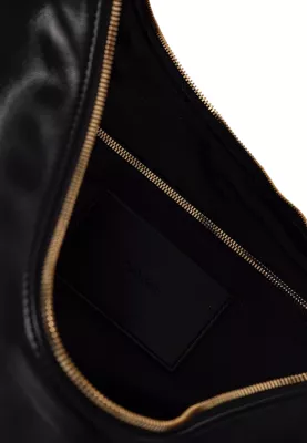 Çantë krahu për femra Calvin Klein Pinched Soft Crescent LG LV04F3009G, e zezë