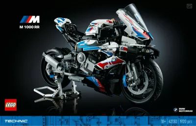 Set ndërtimi LEGO Technic BMW M 1000 RR, 1921 pjesë, shumëngjyrësh