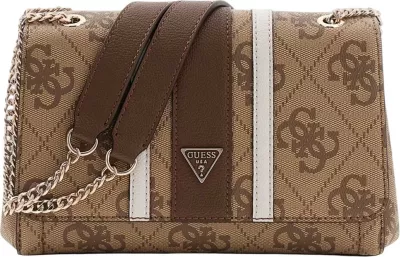 Çantë krahu për femra Guess Elsie HWSS96 72210, bardhë-kafe